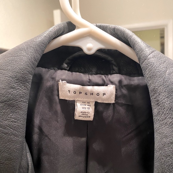 Topshop Jackets & Blazers - Women Faux  leather Biker Jacket